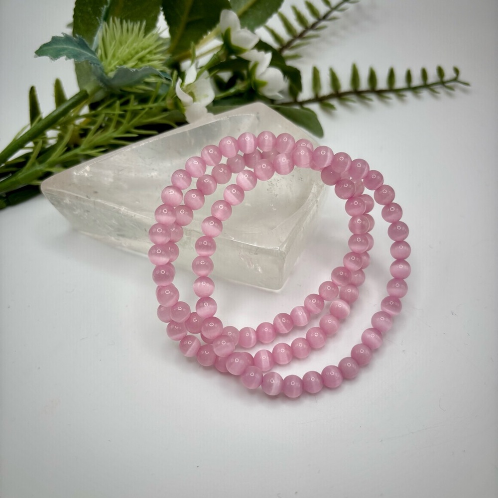 Pink Catseye Bracelet